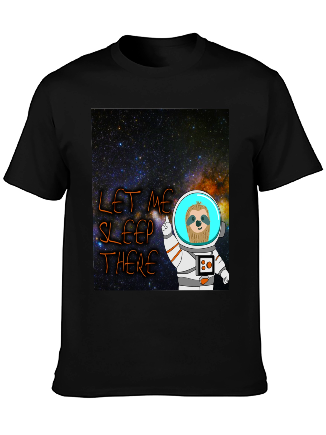 Cosmic Sloth Astronaut T-Shirt - Let Me Sleep There
