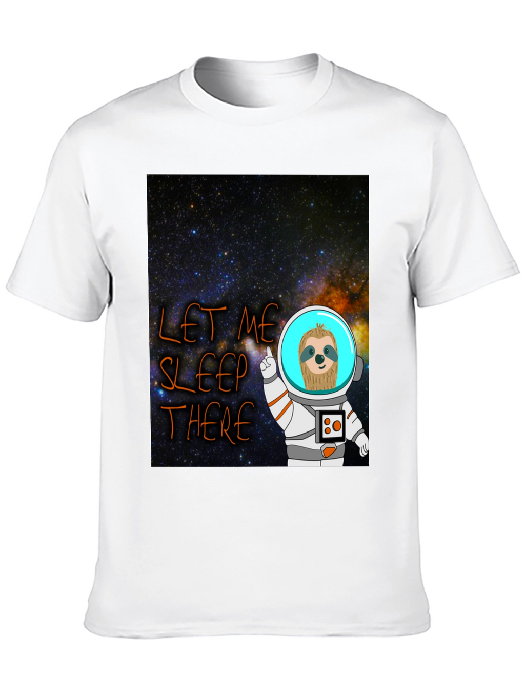 Cosmic Sloth Astronaut T-Shirt - Let Me Sleep There