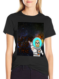 Cosmic Sloth Astronaut T-Shirt - Let Me Sleep There