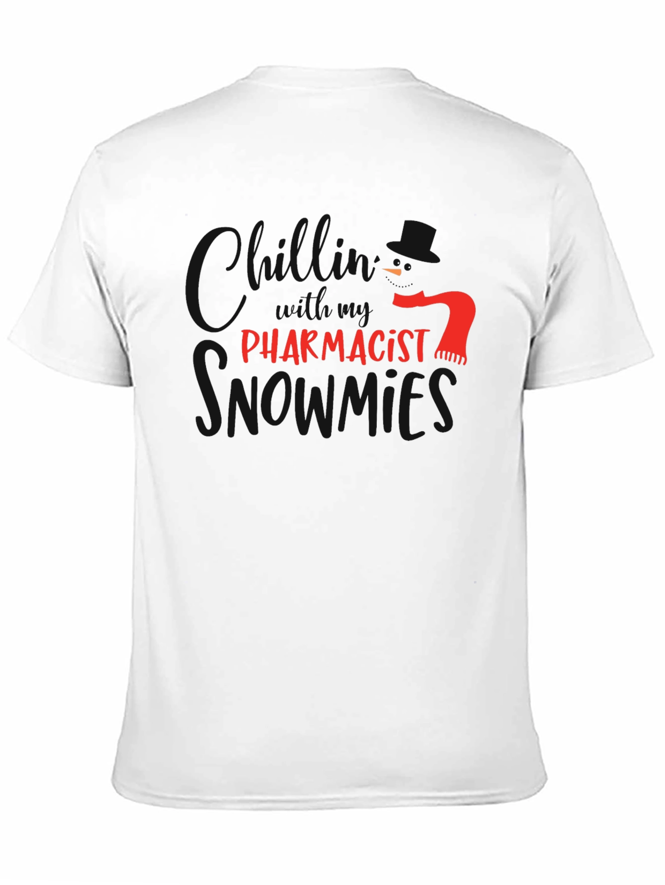 Funny Pharmacist T-Shirt - Red Text Design