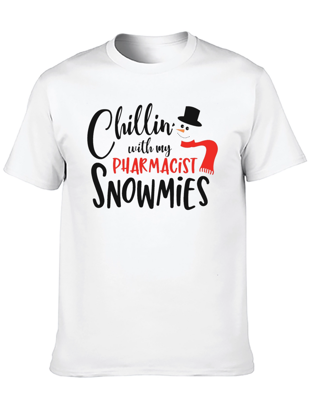 Funny Pharmacist T-Shirt - Red Text Design