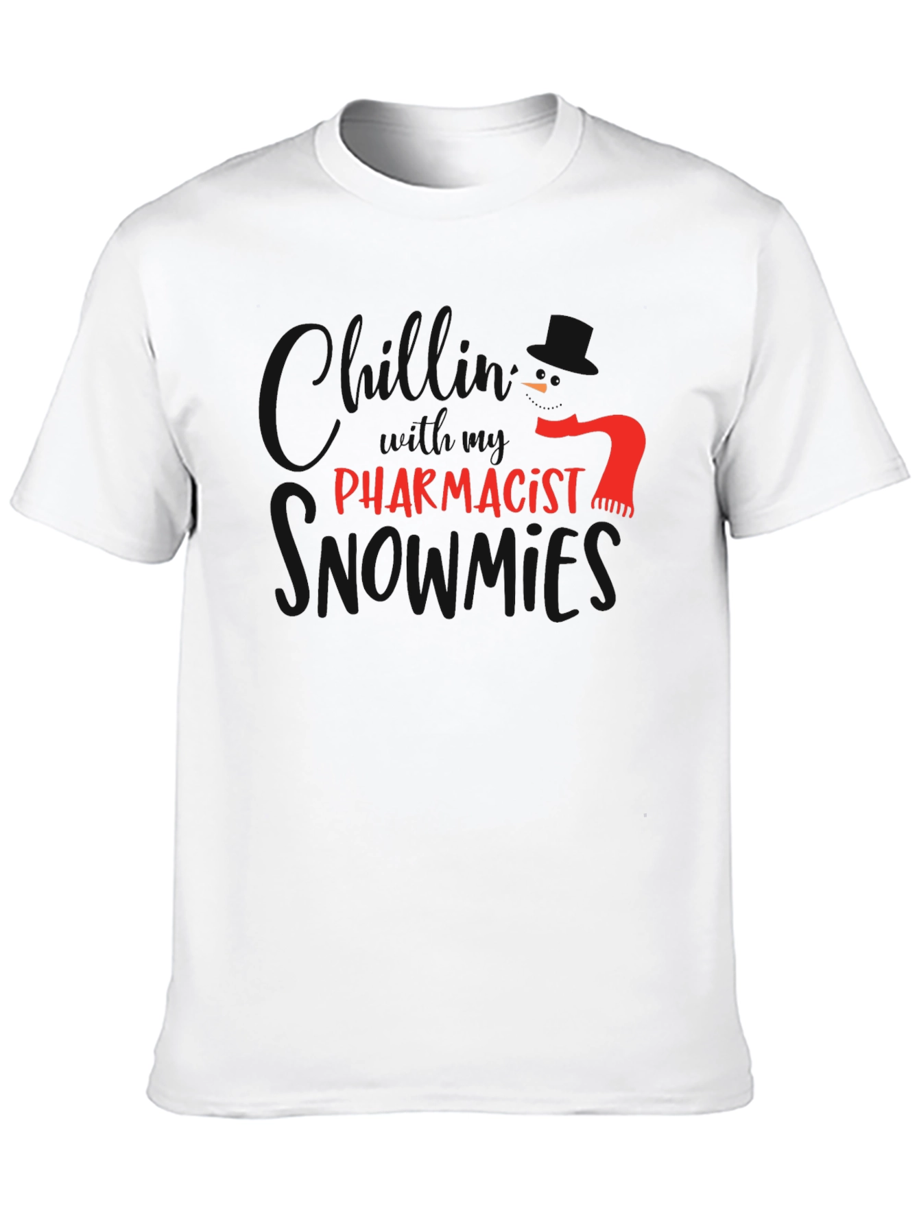 Funny Pharmacist T-Shirt - Red Text Design