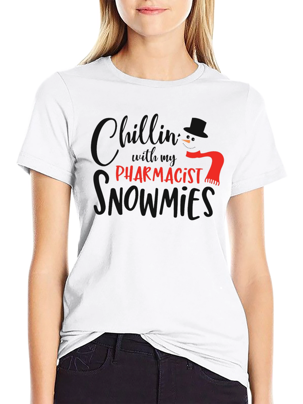 Funny Pharmacist T-Shirt - Red Text Design