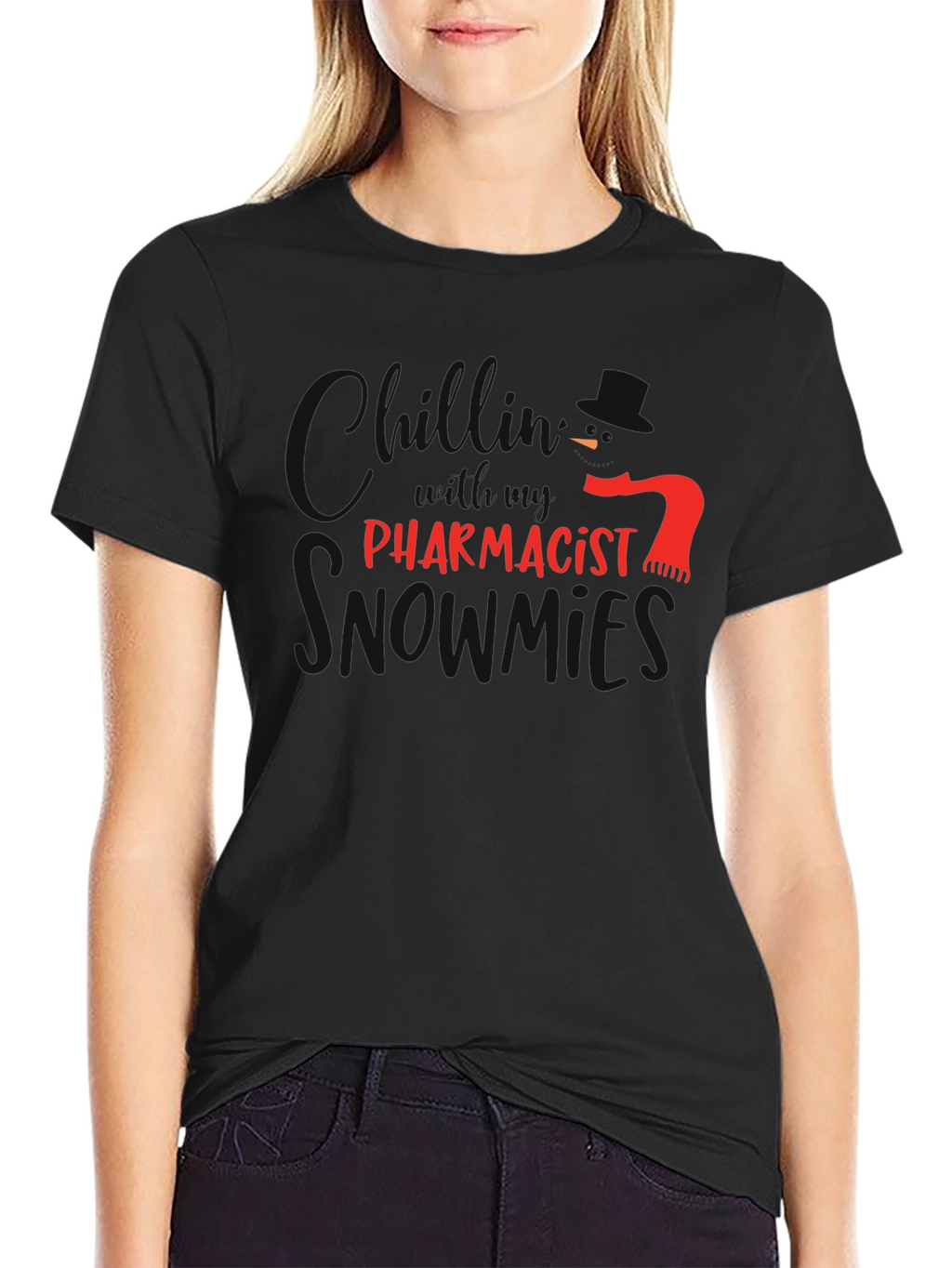 Funny Pharmacist T-Shirt - Red Text Design