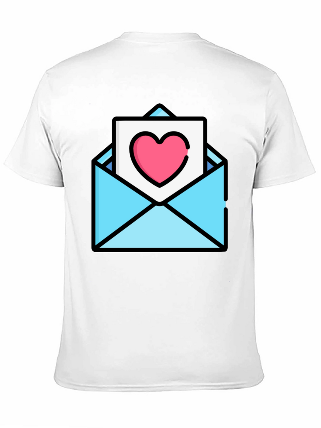 Heart Envelope Graphic Tee - Trendy Love Letter Shirt