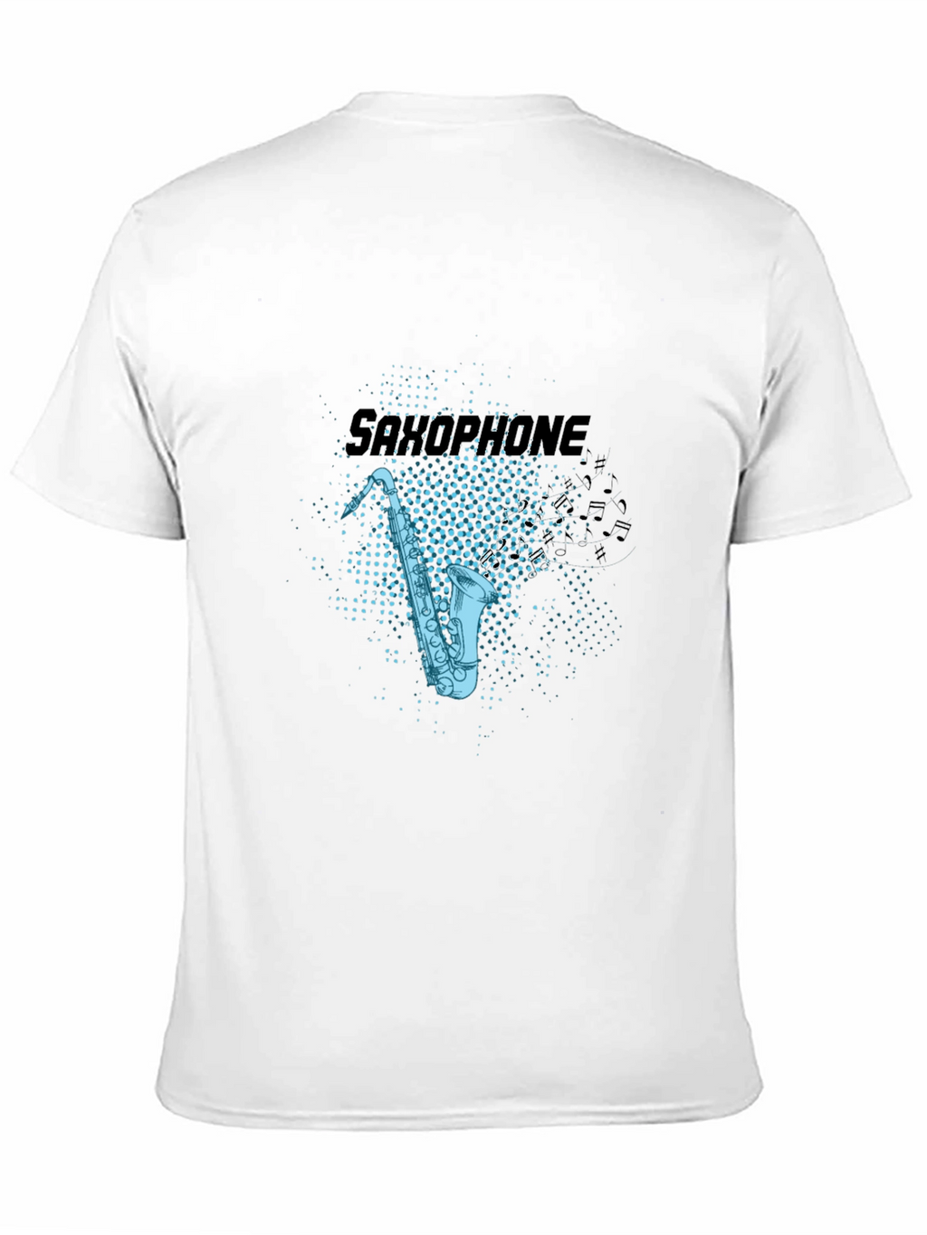 Saxophone Graphic Black T-Shirt