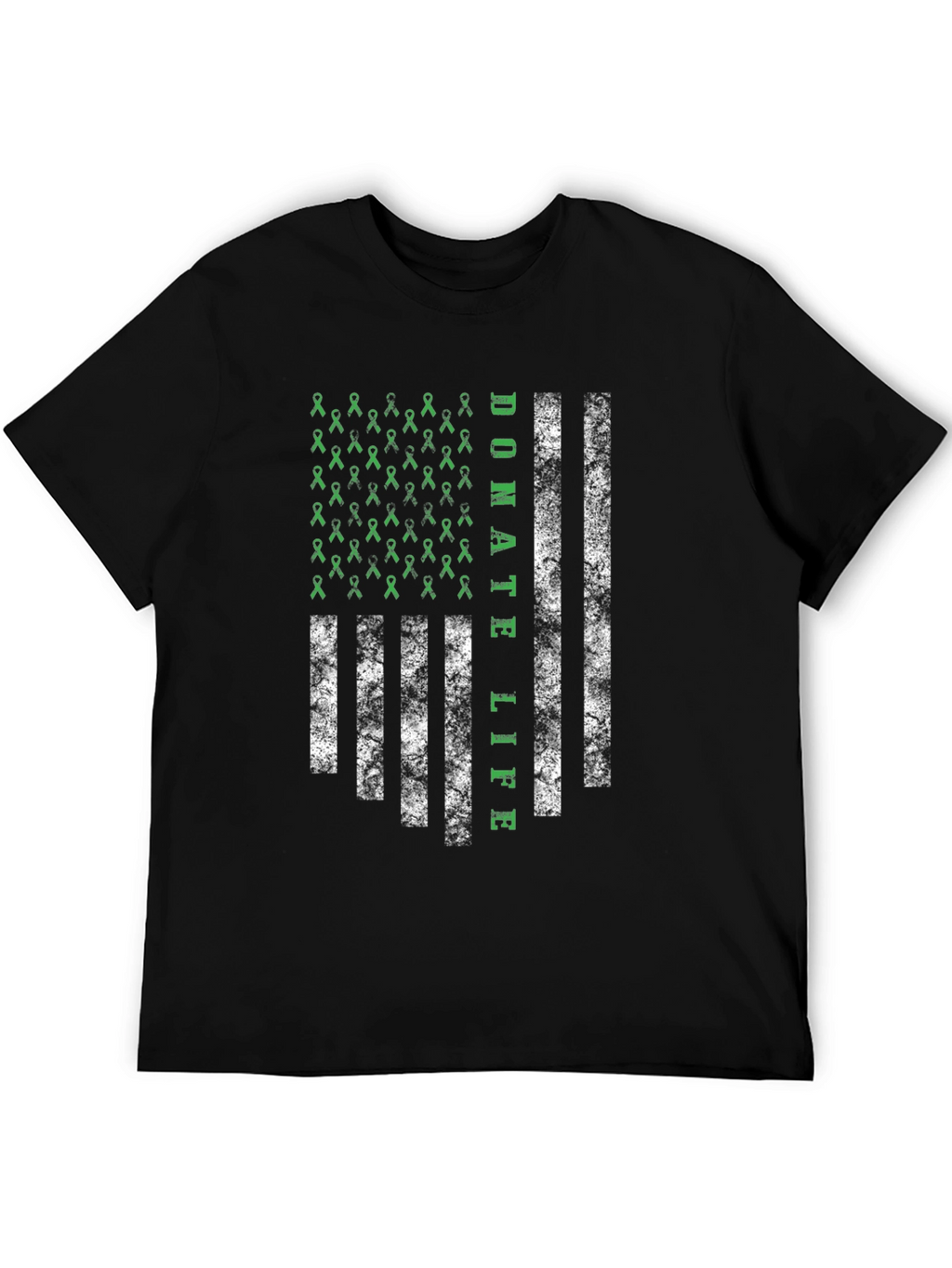 Donate Life American Flag Graphic T-Shirt
