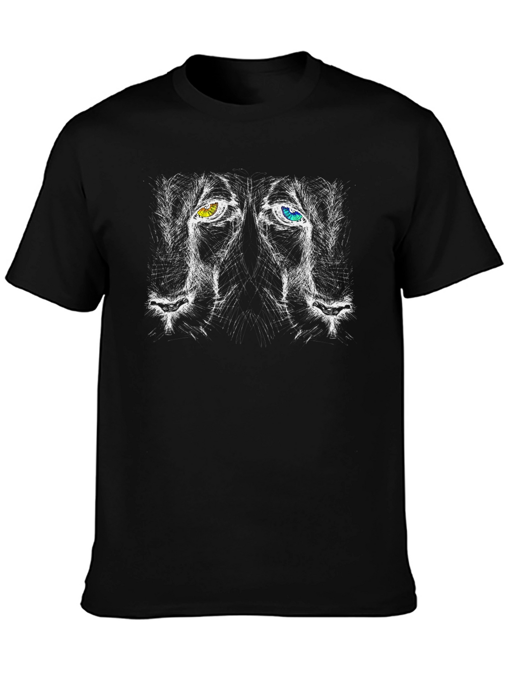Lion Eyes Graphic Tee - Unique Design