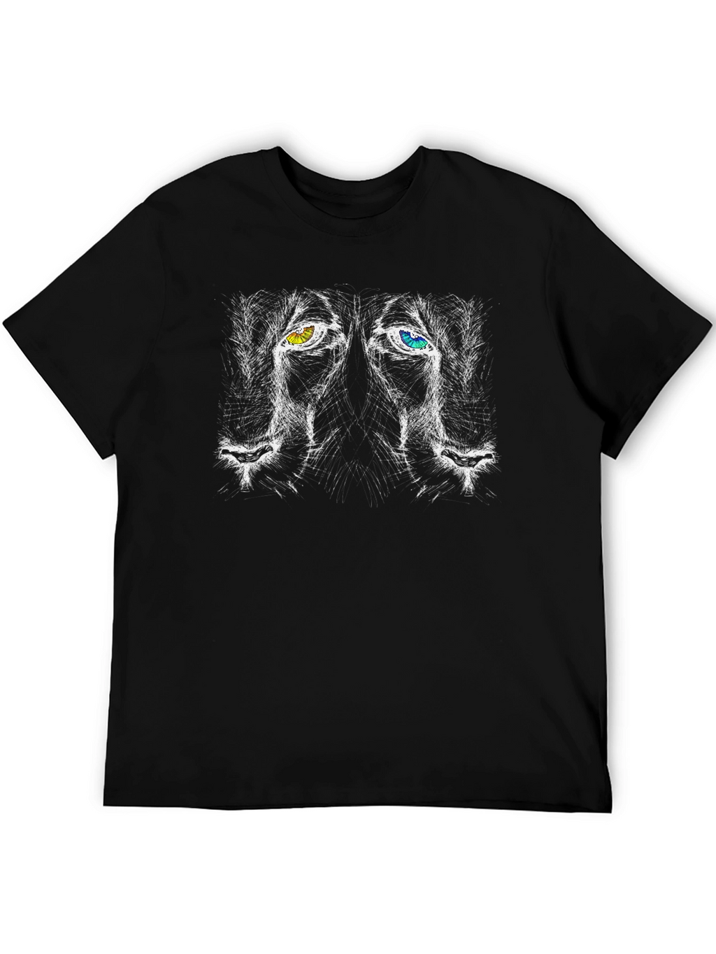 Lion Eyes Graphic Tee - Unique Design