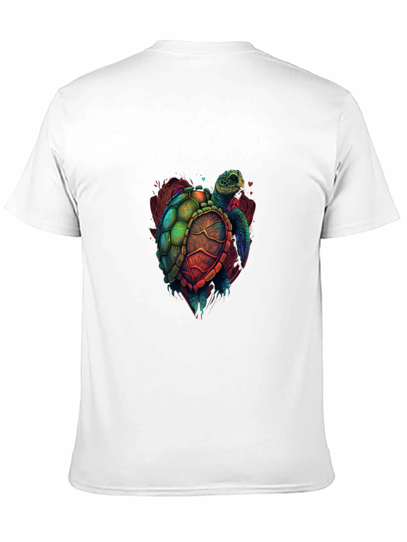 Turtle Graphic Tee - Vivid Sea Turtle Design
