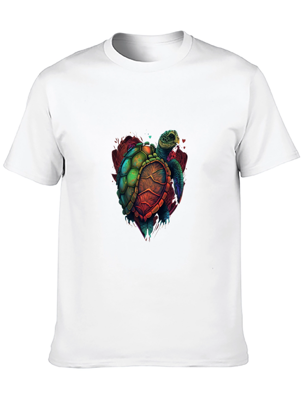 Turtle Graphic Tee - Vivid Sea Turtle Design