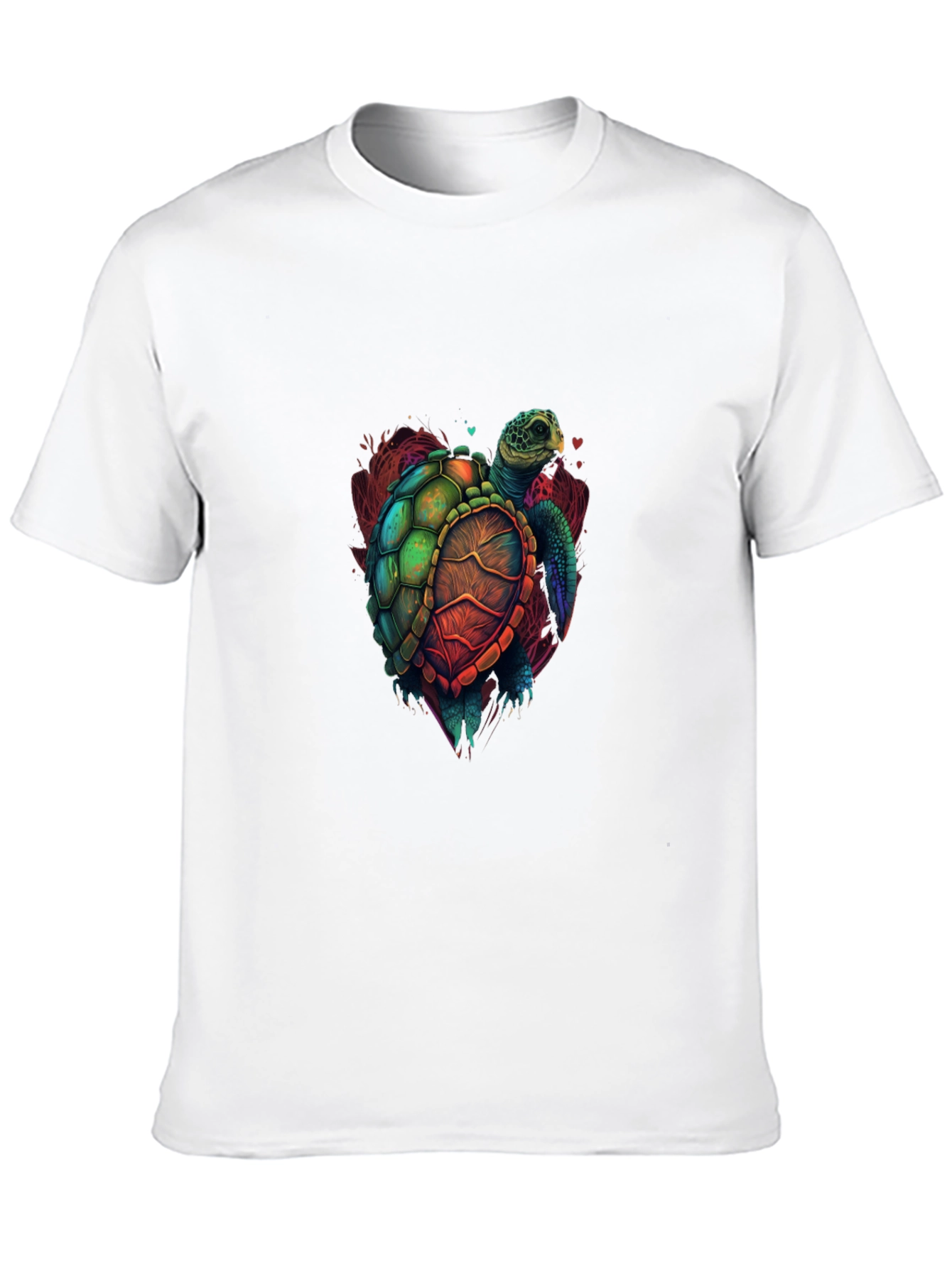 Turtle Graphic Tee - Vivid Sea Turtle Design