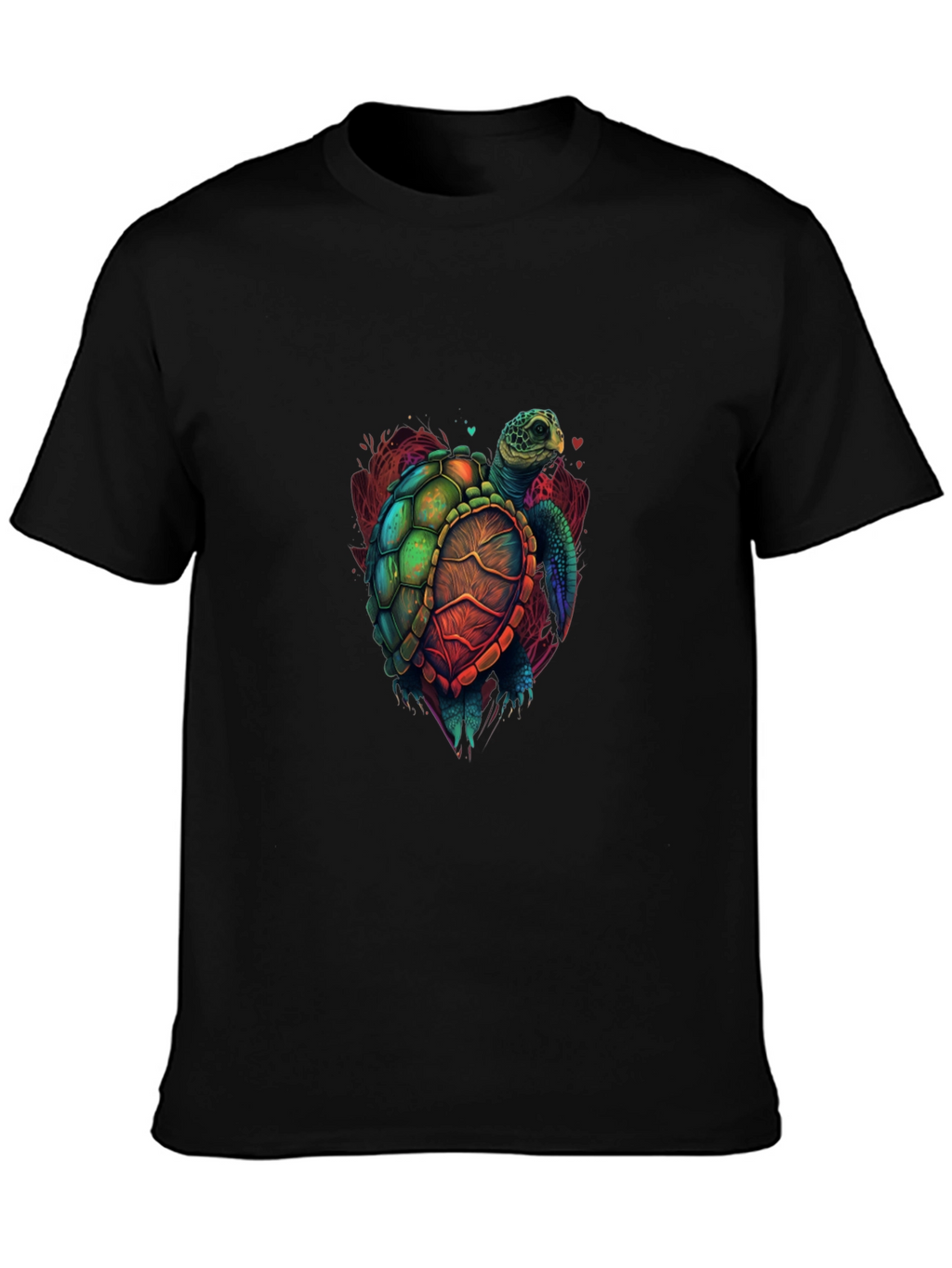 Turtle Graphic Tee - Vivid Sea Turtle Design