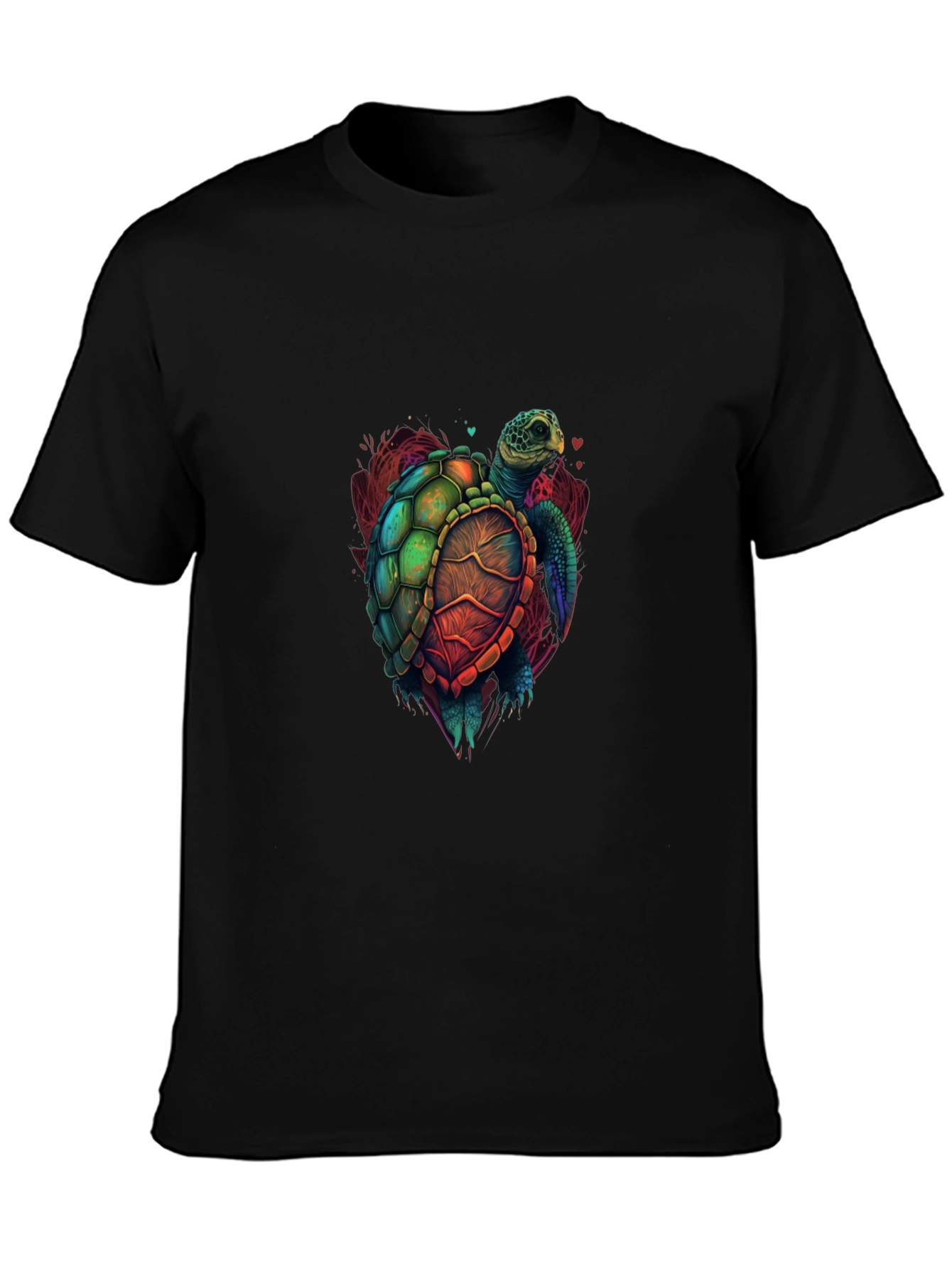 Turtle Graphic Tee - Vivid Sea Turtle Design