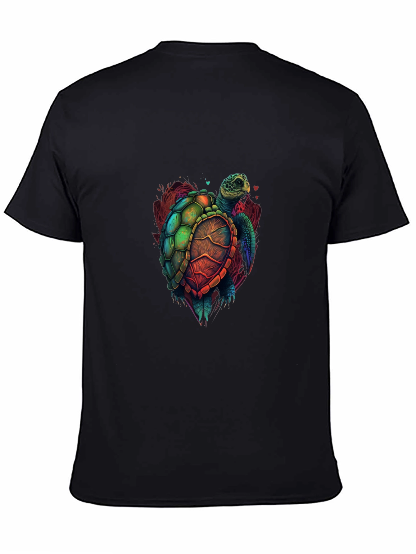 Turtle Graphic Tee - Vivid Sea Turtle Design