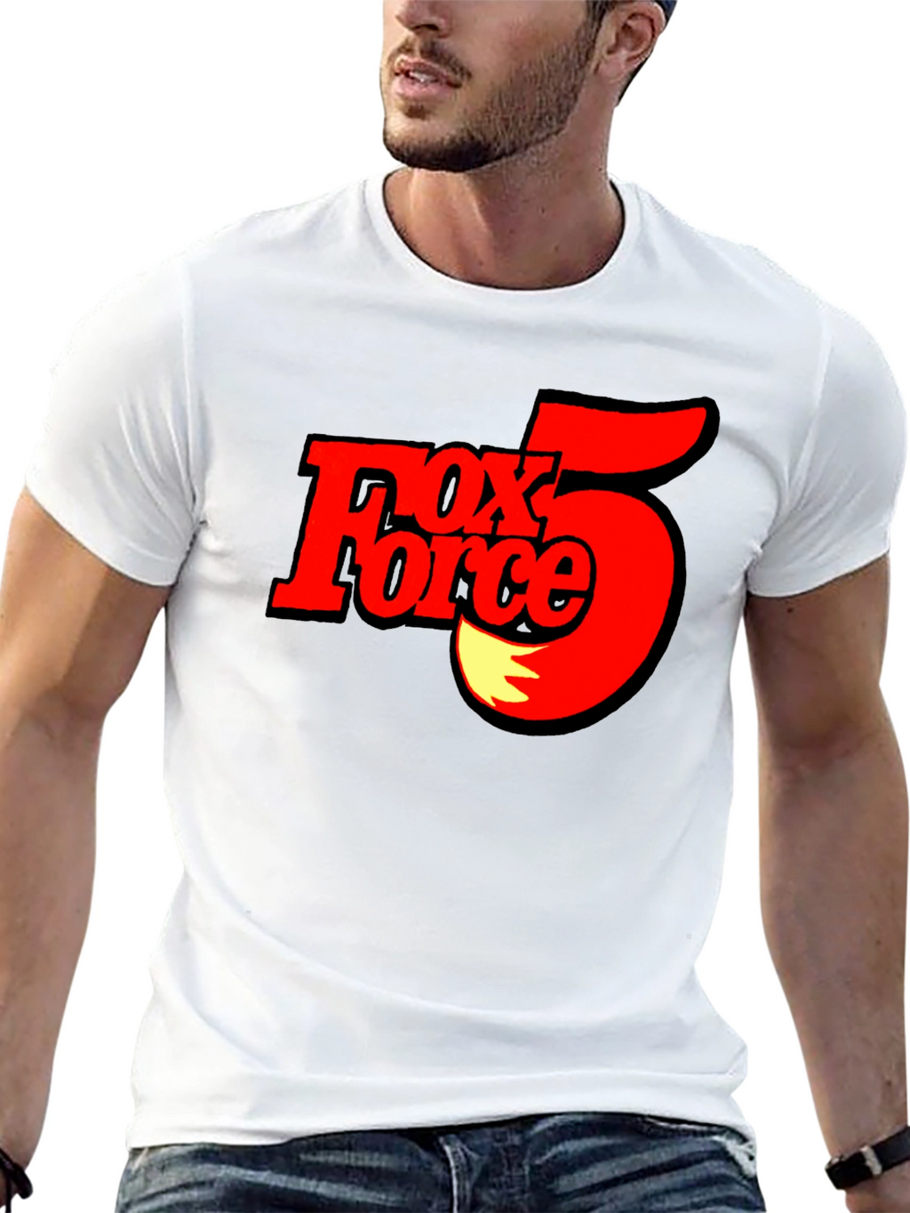 Fox Force 5 T-Shirt - Black Cotton Tee