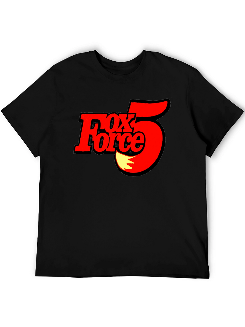 Fox Force 5 T-Shirt - Black Cotton Tee