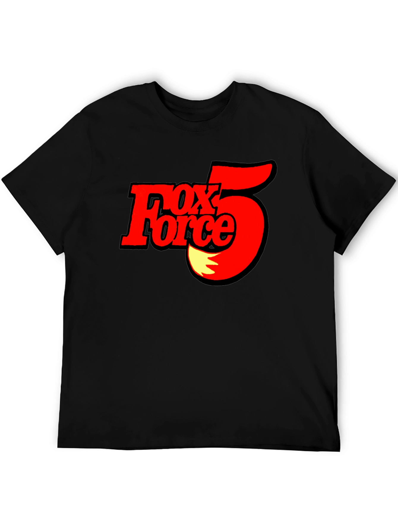 Fox Force 5 T-Shirt - Black Cotton Tee