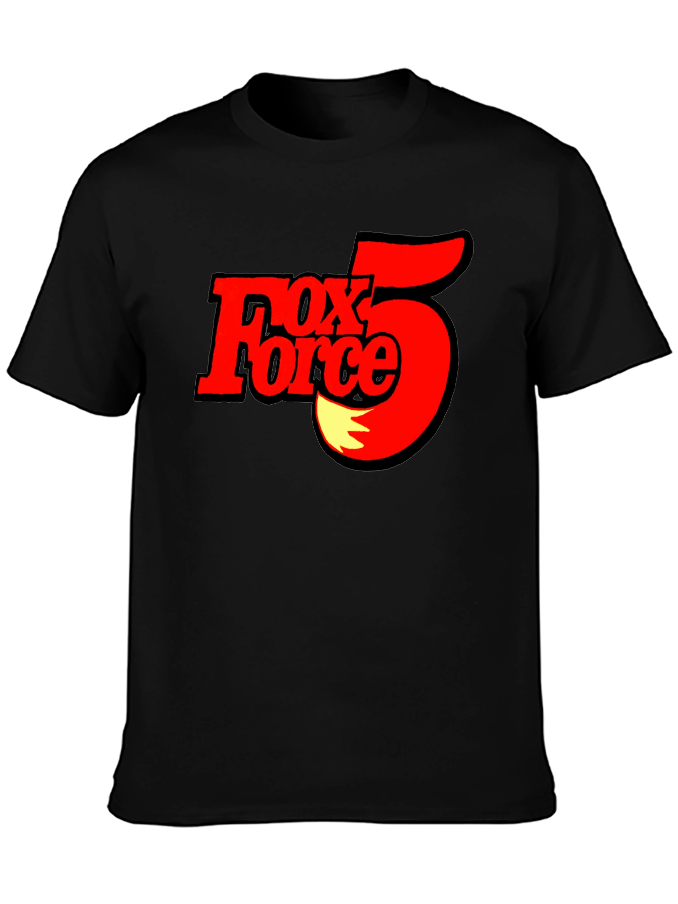 Fox Force 5 T-Shirt - Black Cotton Tee