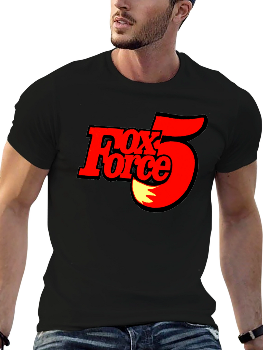 Fox Force 5 T-Shirt - Black Cotton Tee