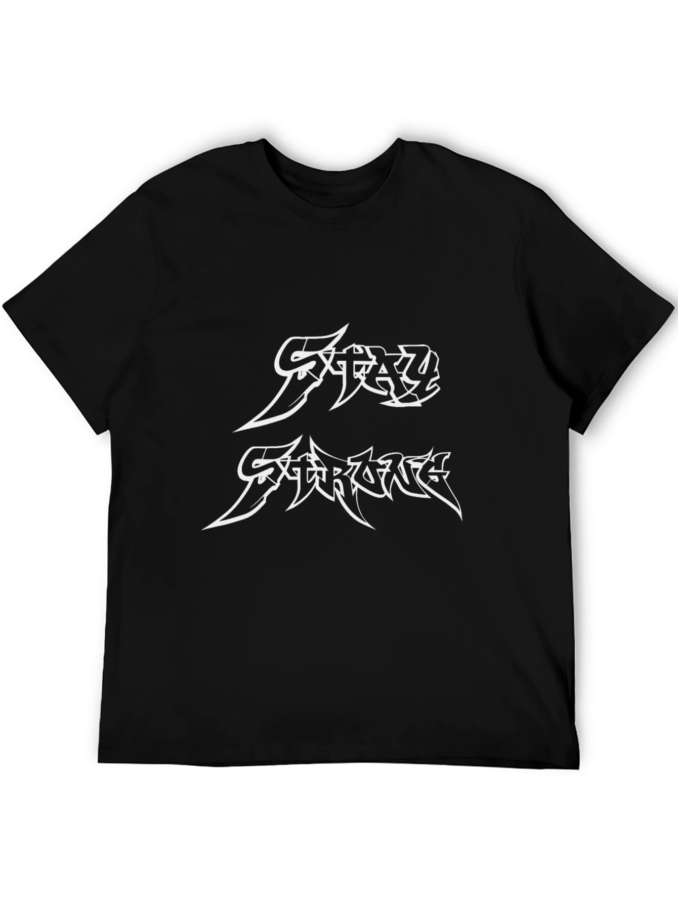 Stay Strong T-Shirt Black Graphic Tee