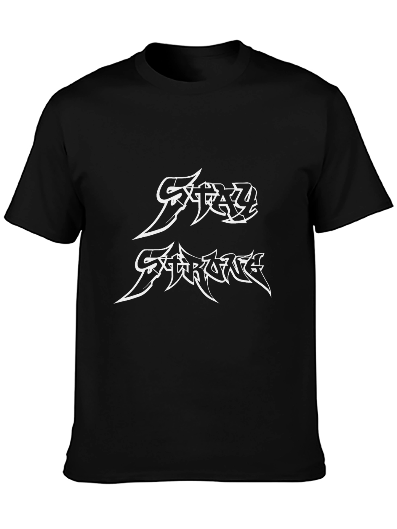 Stay Strong T-Shirt Black Graphic Tee