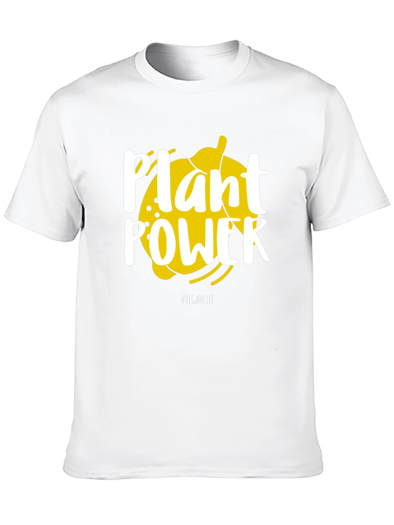 Plant Power Vegan Graphic Tee - Black