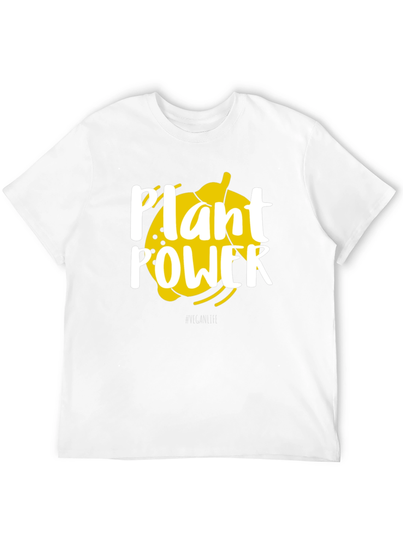 Plant Power Vegan Graphic Tee - Black