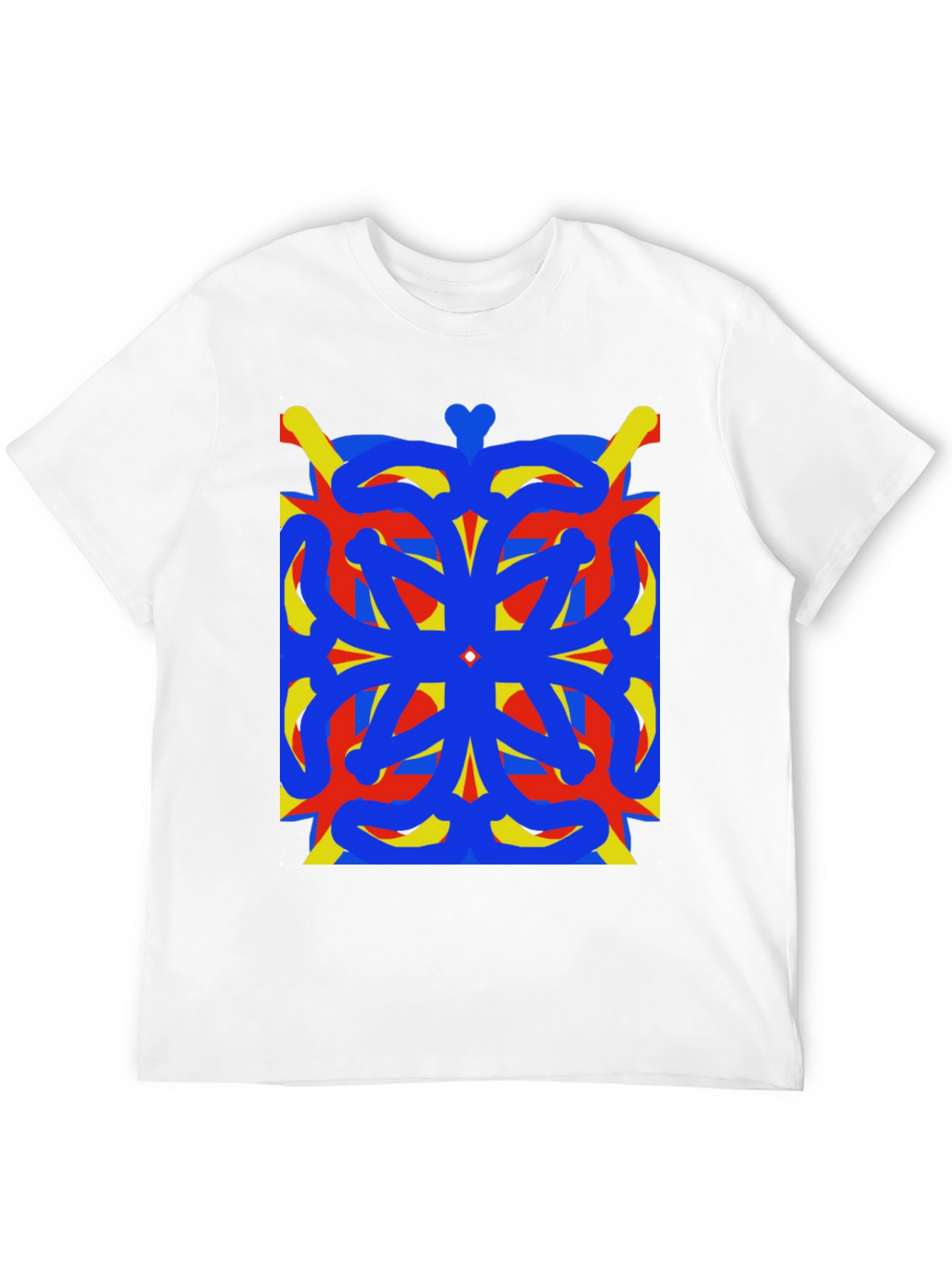 Abstract Geometric Art Black T-Shirt