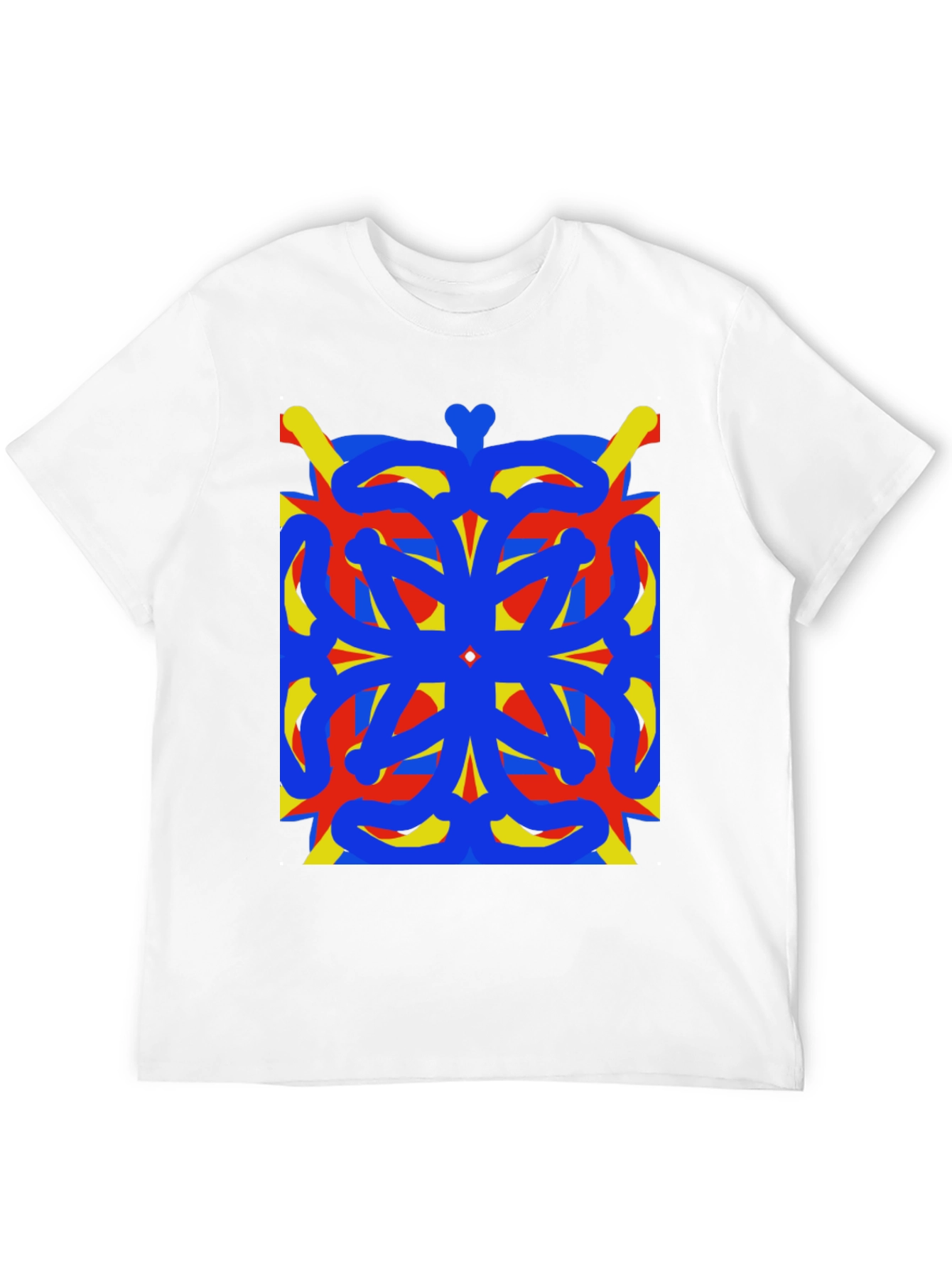 Abstract Geometric Art Black T-Shirt