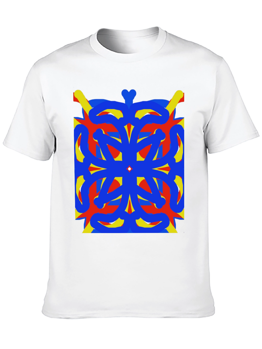 Abstract Geometric Art Black T-Shirt