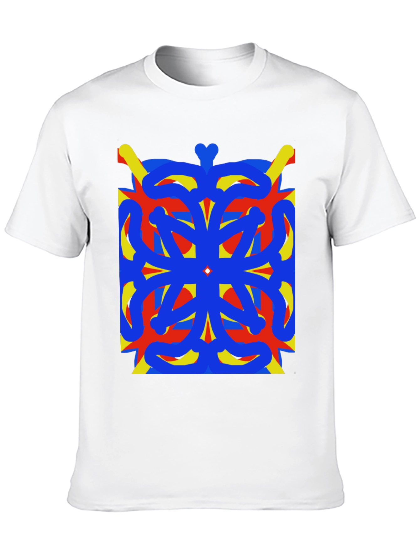 Abstract Geometric Art Black T-Shirt