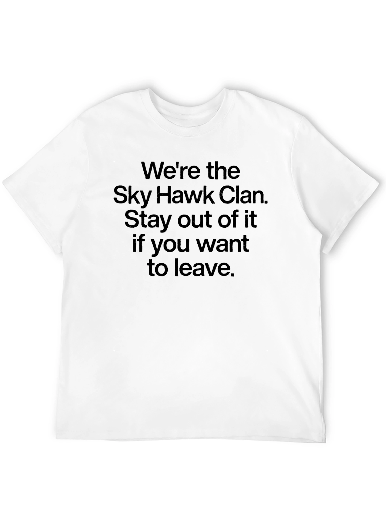 Sky Hawk Clan Black Graphic Tee