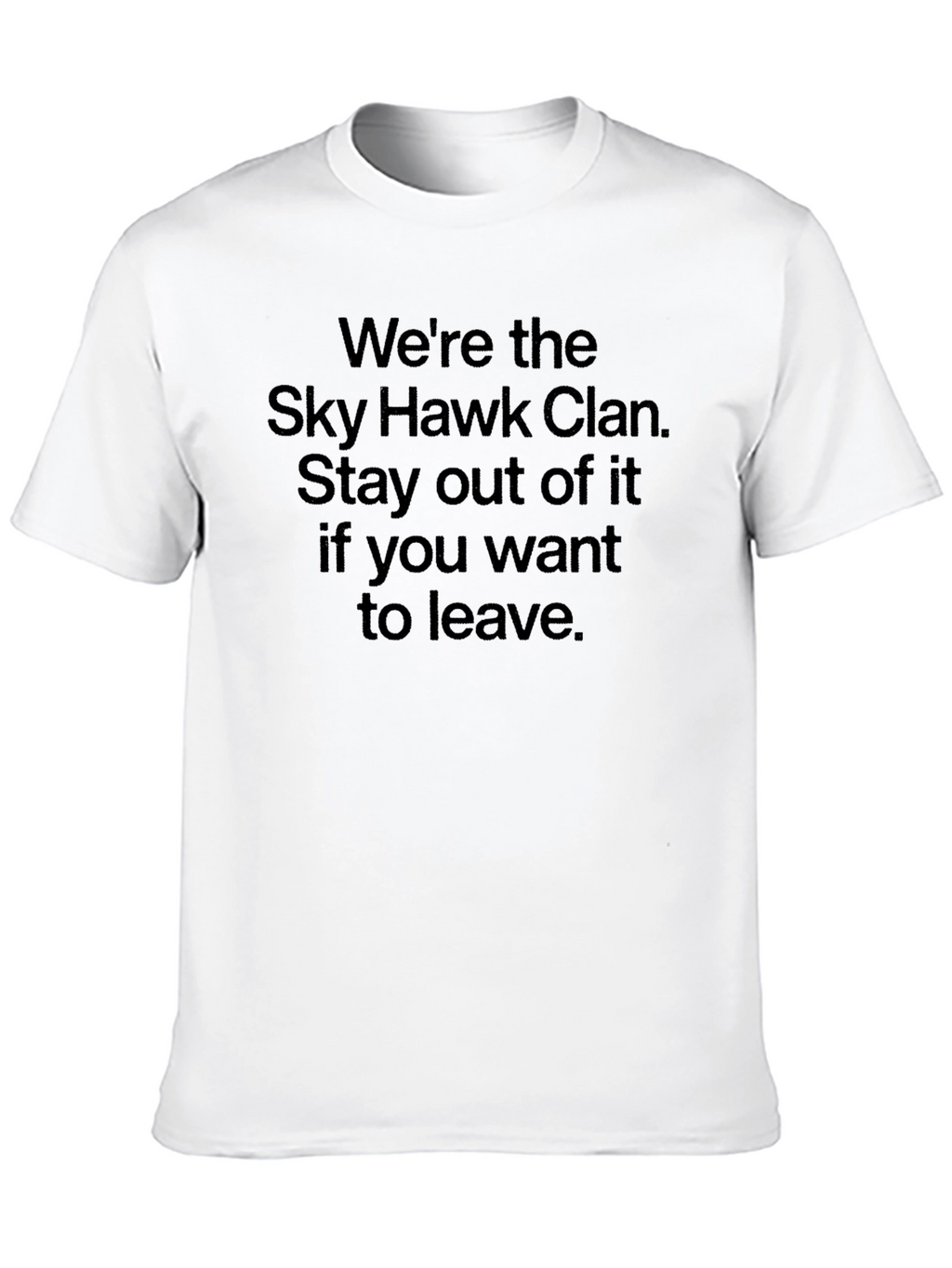 Sky Hawk Clan Black Graphic Tee