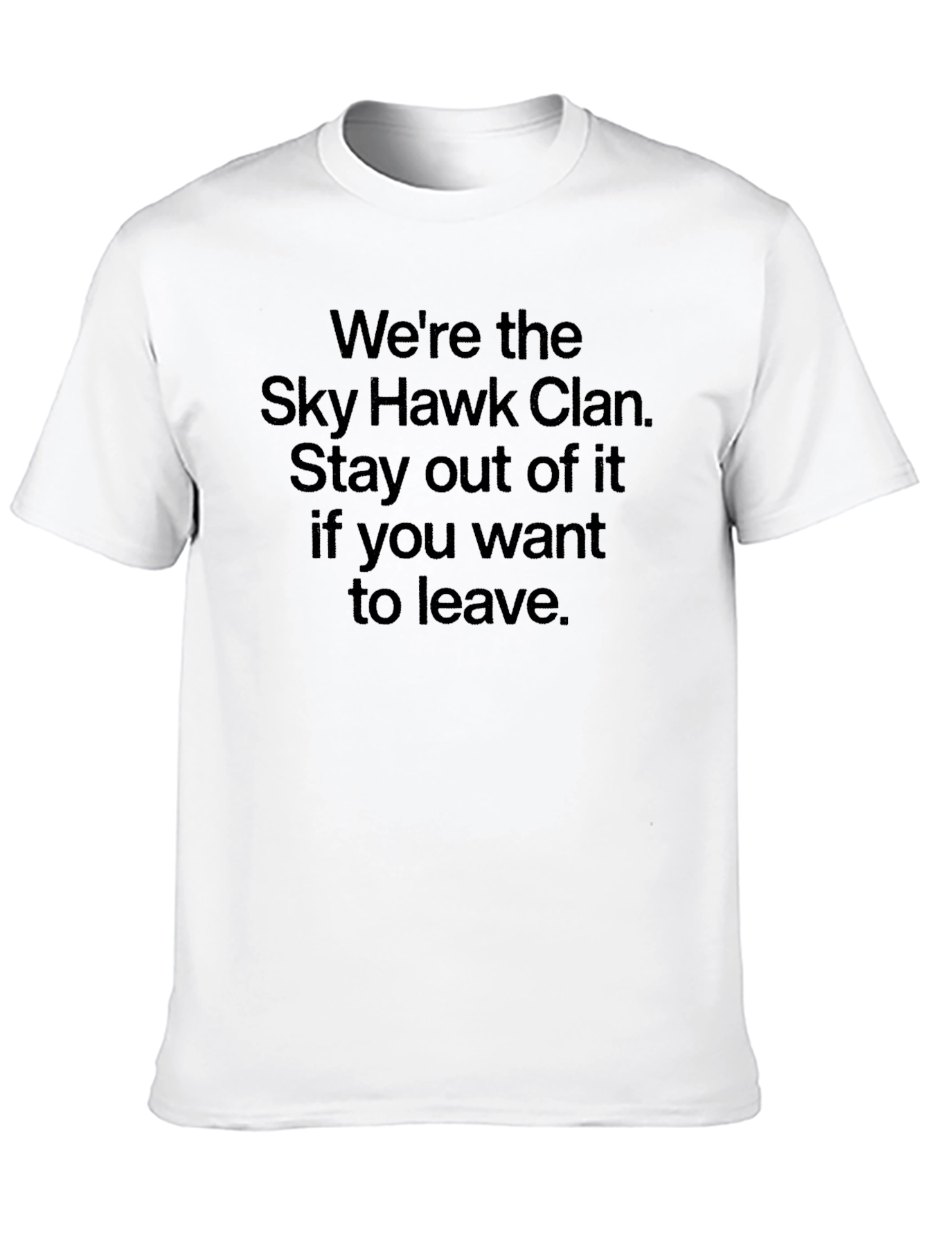 Sky Hawk Clan Black Graphic Tee
