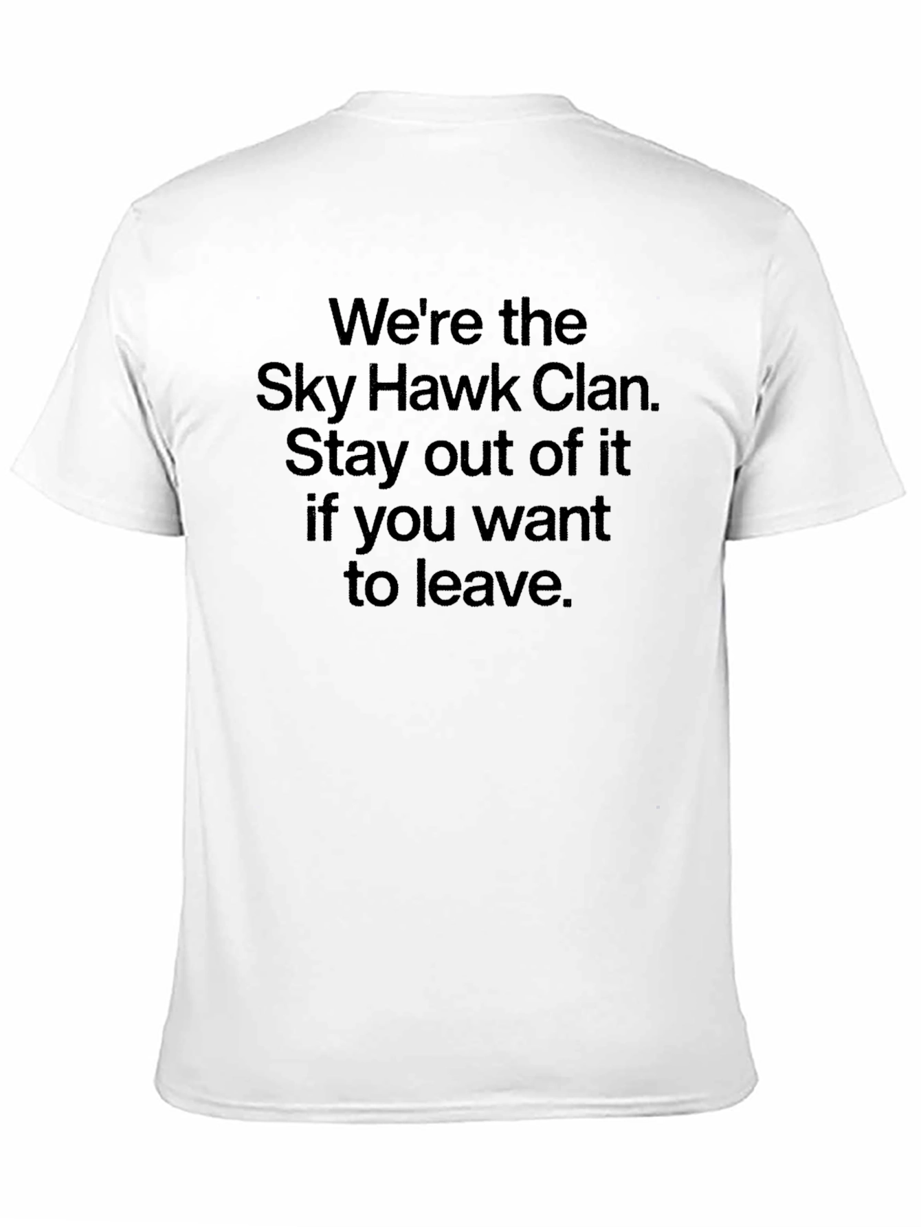 Sky Hawk Clan Black Graphic Tee