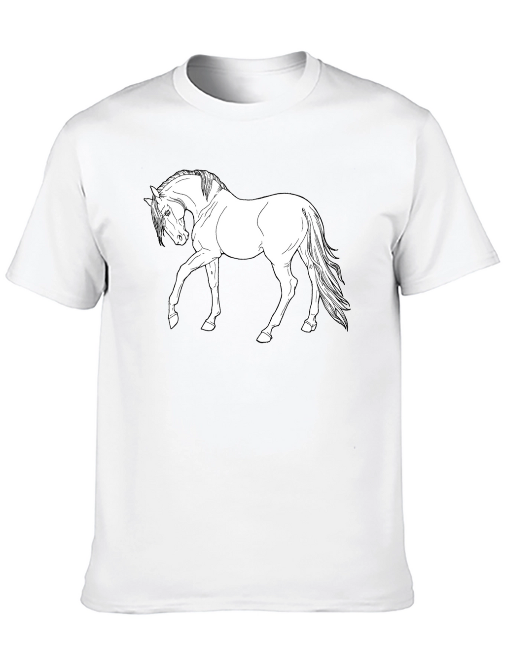 Horse Graphic Black T-Shirt - Equestrian Style