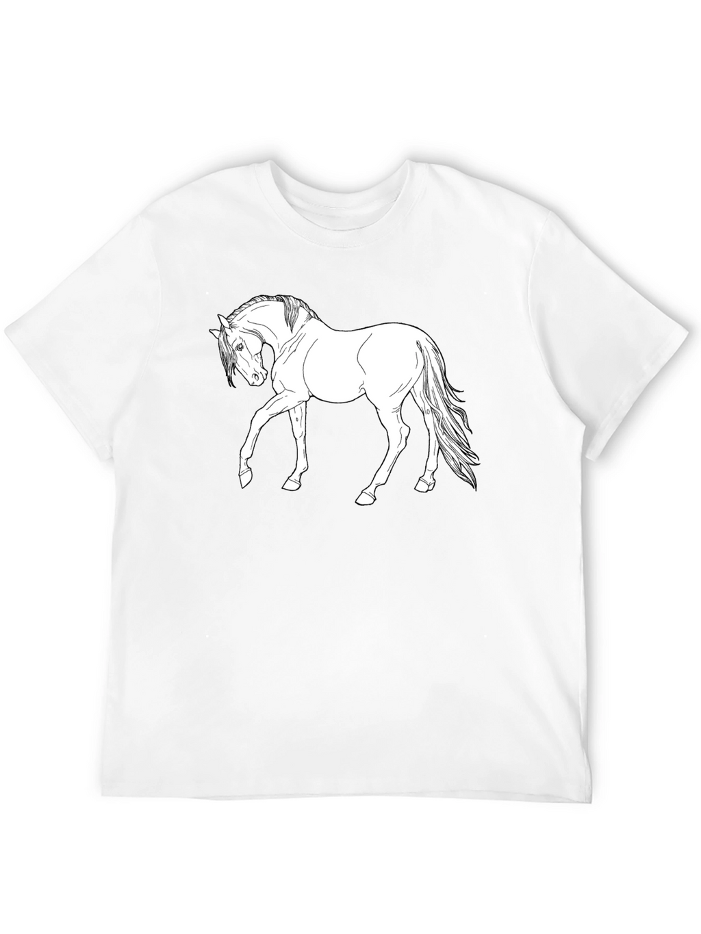 Horse Graphic Black T-Shirt - Equestrian Style