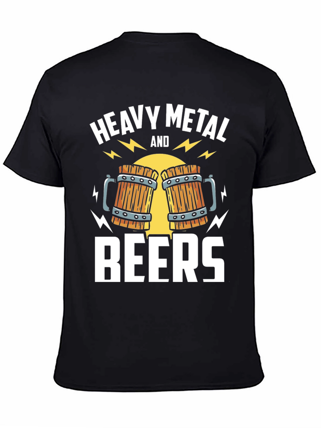 Heavy Metal and Beers Graphic T-Shirt