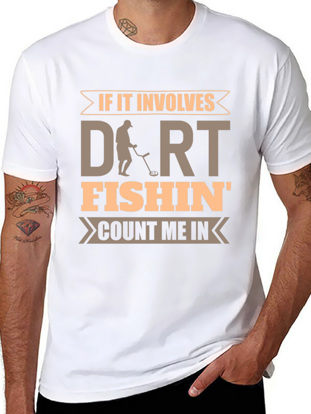 Dirt Fishin T-Shirt - Metal Detecting Hobby Tee