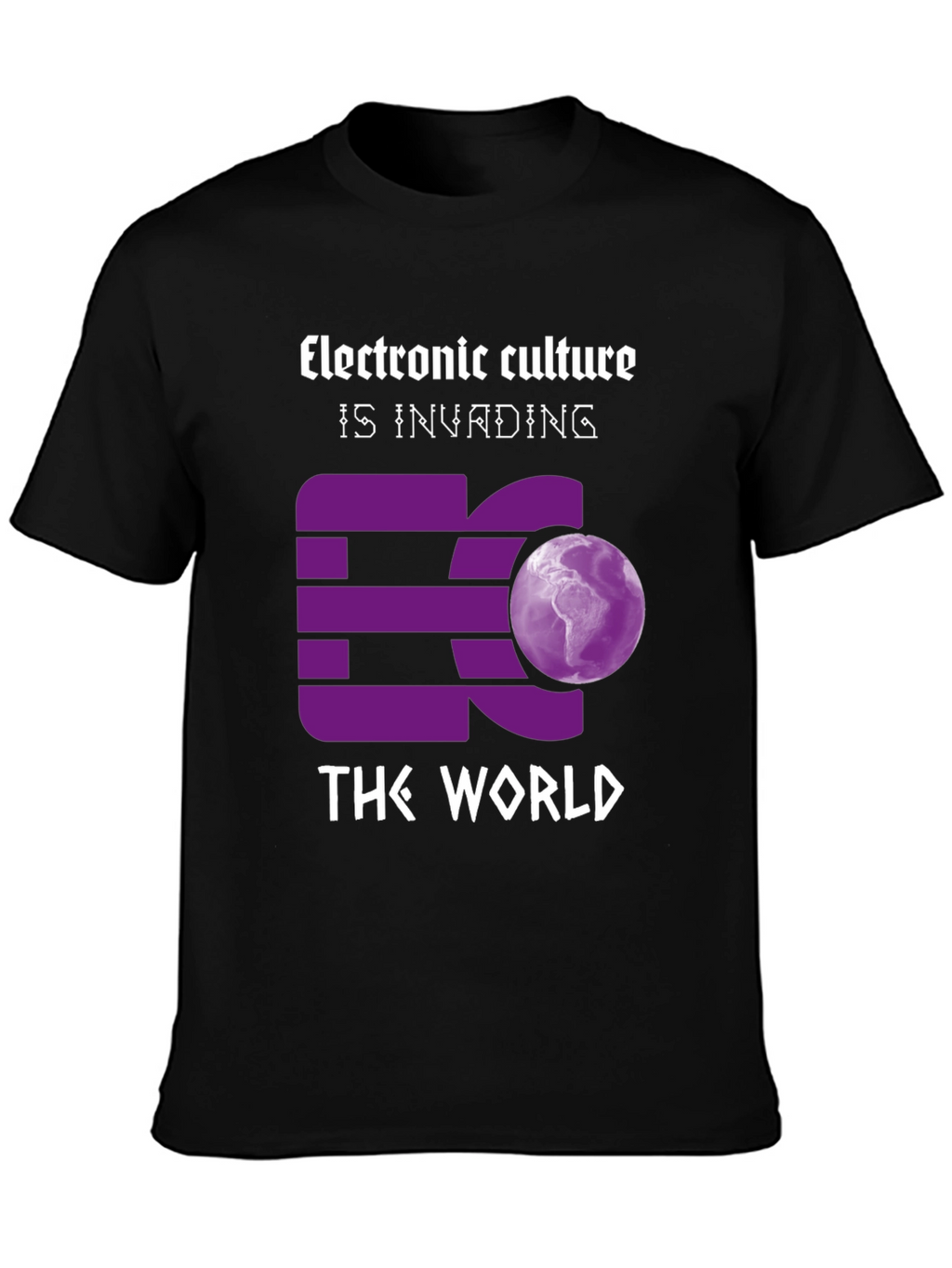 Electronic Culture Invading the World Graphic T-Shirt