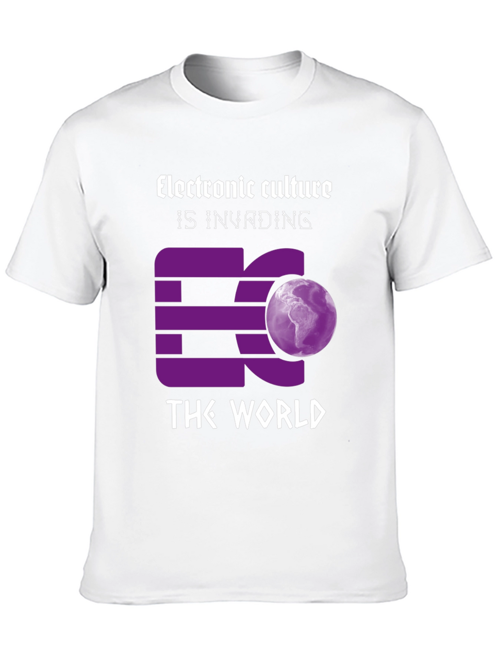 Electronic Culture Invading the World Graphic T-Shirt