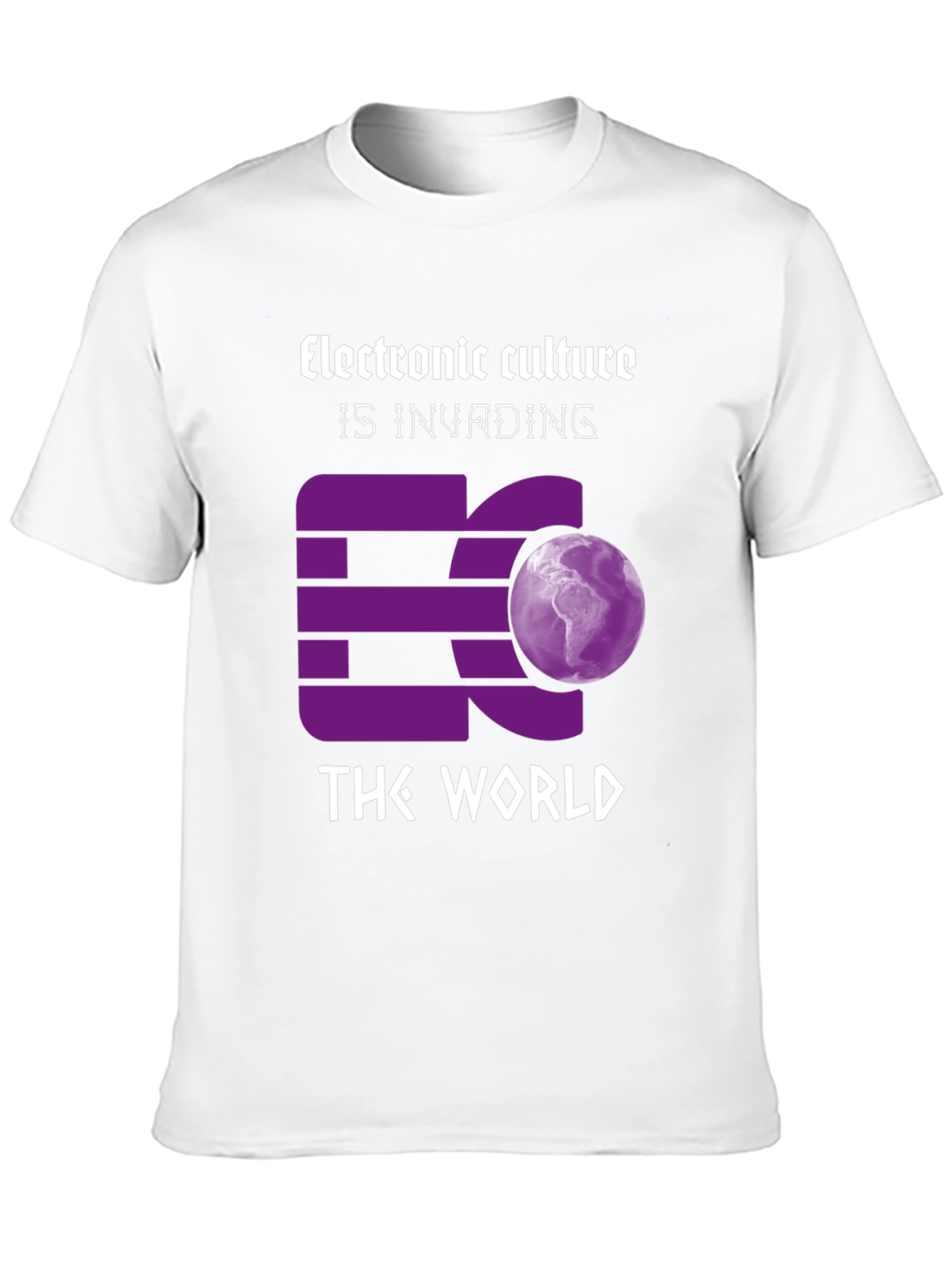 Electronic Culture Invading the World Graphic T-Shirt