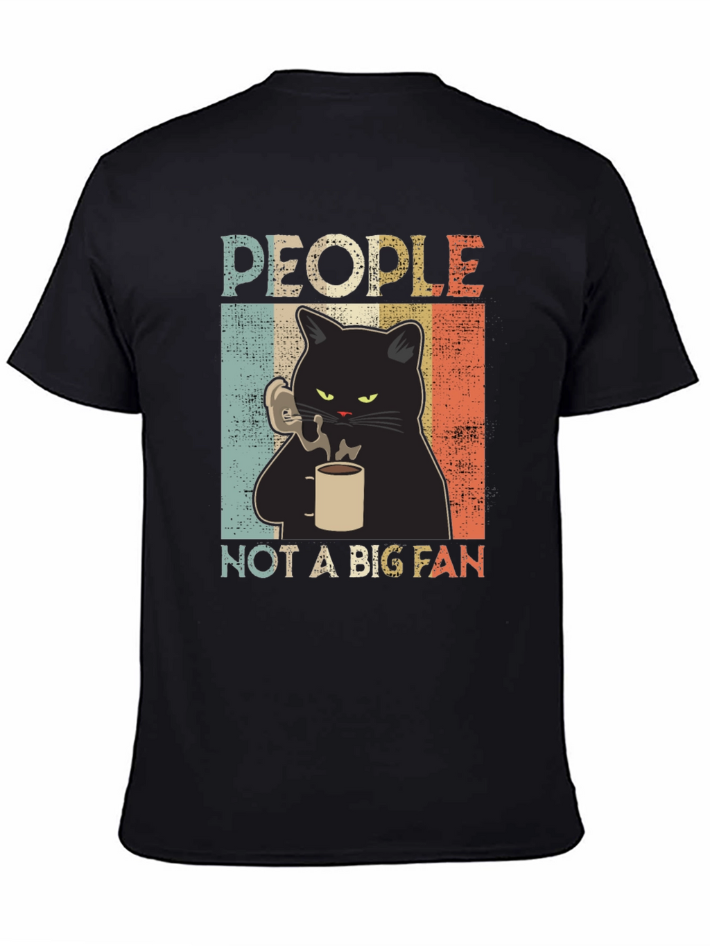 People Not A Big Fan Cat Graphic T-Shirt
