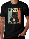People Not A Big Fan Cat Graphic T-Shirt