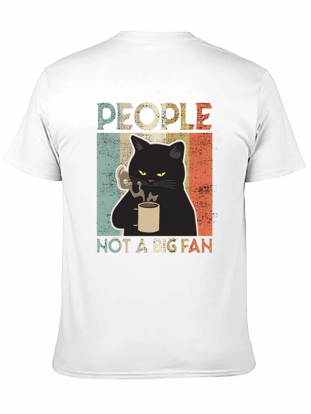 People Not A Big Fan Cat Graphic T-Shirt