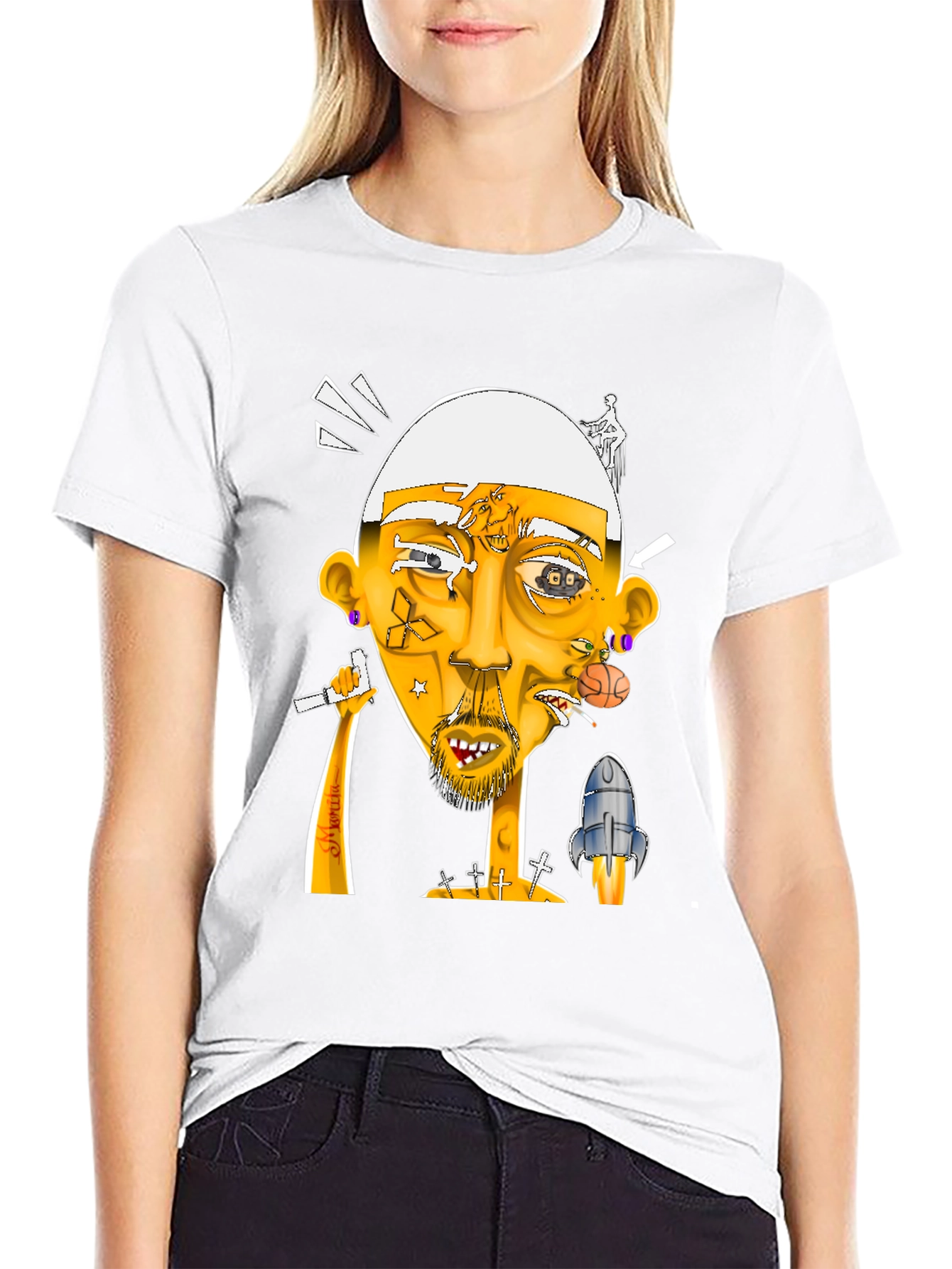 Unique Graphic Print T-Shirt