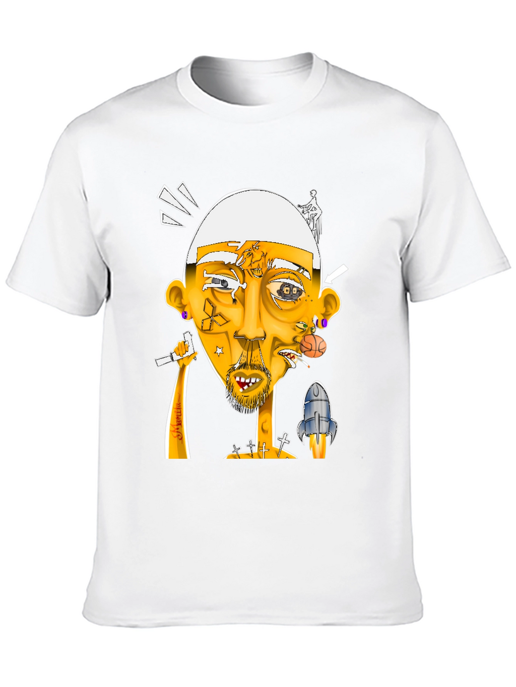 Unique Graphic Print T-Shirt