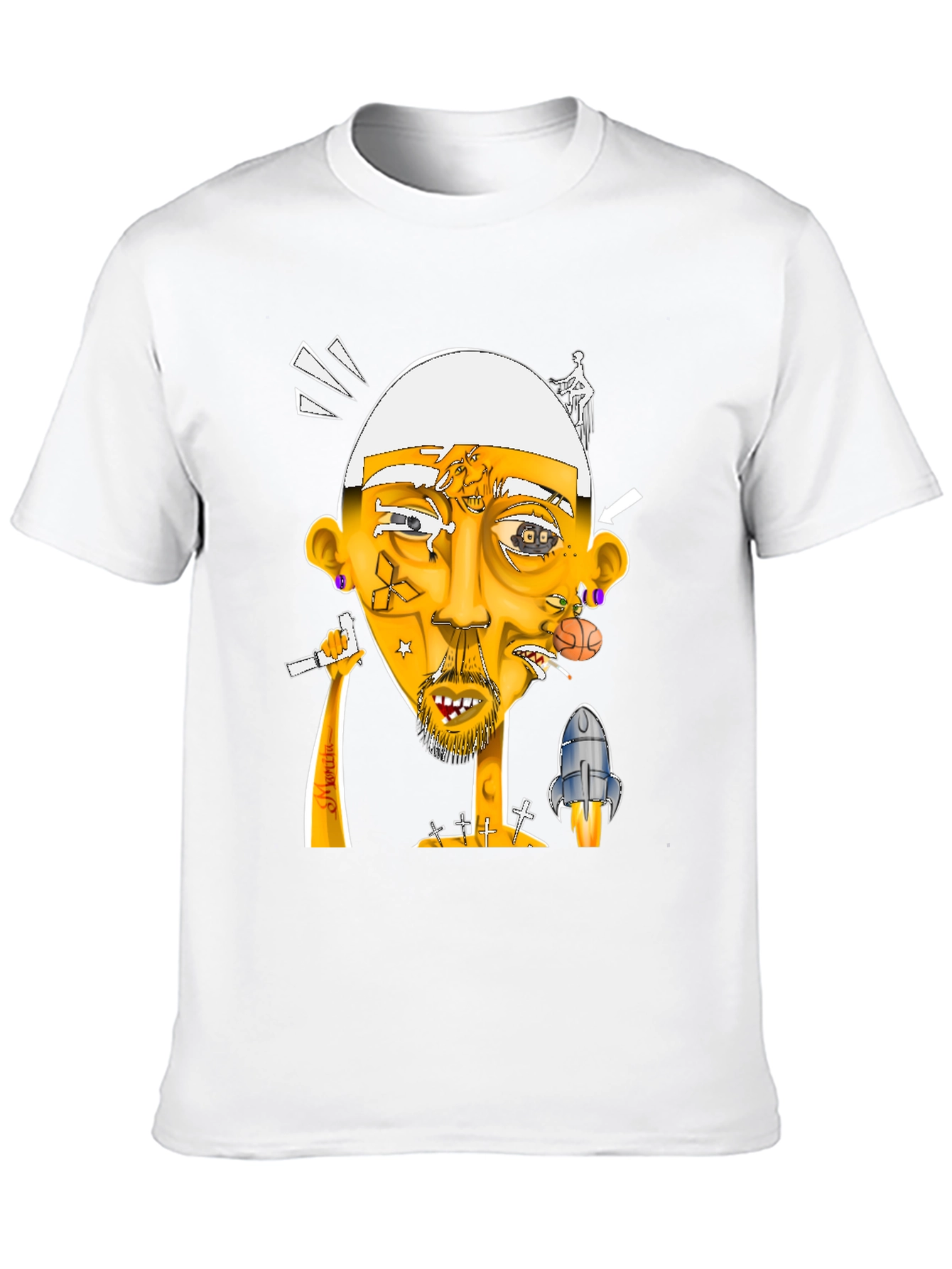 Unique Graphic Print T-Shirt