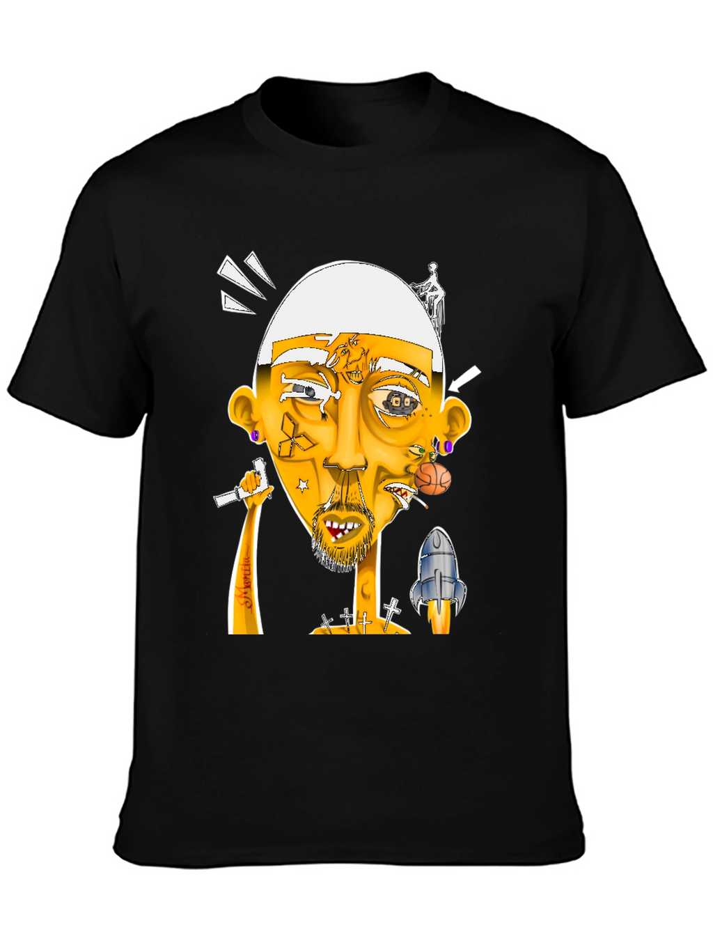 Unique Graphic Print T-Shirt